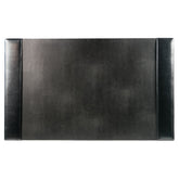 Black Bonded Leather Desk Pad, 30 x 18